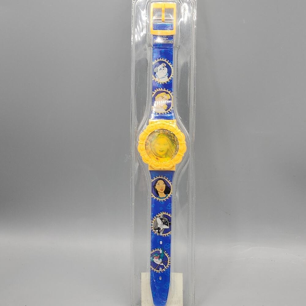 Vintage 1990's Disney Fantasma Digital Watch Pocahontas Holographic New